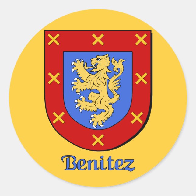 Benitez Family Shield Stickers (Front)