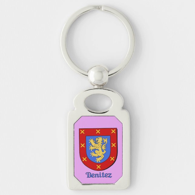 Benitez Historical Shield Key Ring (Front)