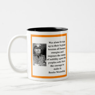 Benito Mussolini Two-Tone Coffee Mug
