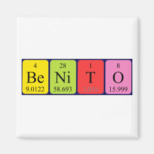 Benito periodic table name magnet