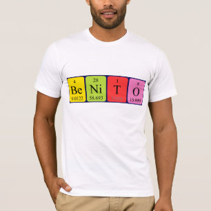 Benito periodic table name shirt