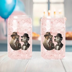 Benjamin and buttons dapper dogs glass concept des