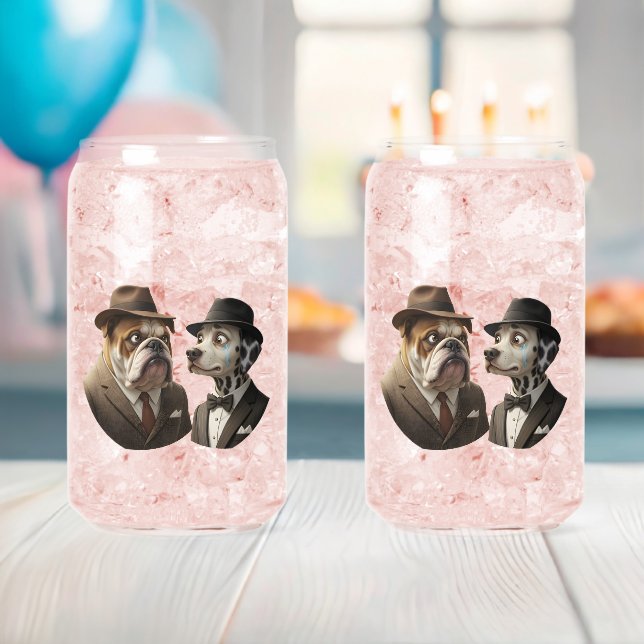 Benjamin and buttons dapper dogs glass concept des (Insitu (Baby Shower))