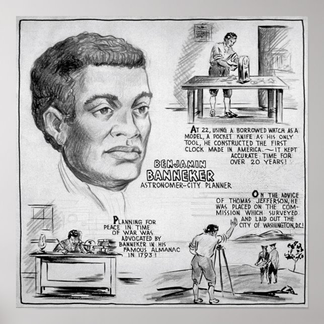 Benjamin Banneker: Black Scientist & Revolutionary Poster (Front)