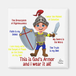 Benjamin be Brave - Armor of God2 Magnet