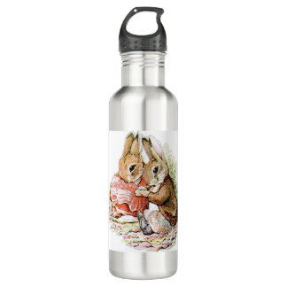 Benjamin Bunny and Peter Rabbit plan their raid 710 Ml Water Bottle