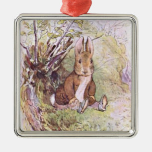 Benjamin Bunny (by Beatrix Potter) Metal Ornament