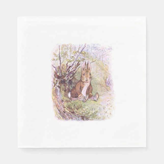 Benjamin Bunny (by Beatrix Potter) Napkin (Front)