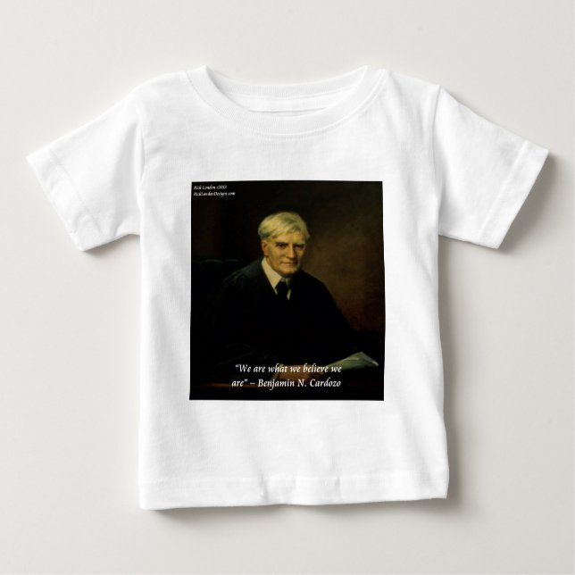 Benjamin Cardozo "Who We Are" Quote Baby T-Shirt (Front)