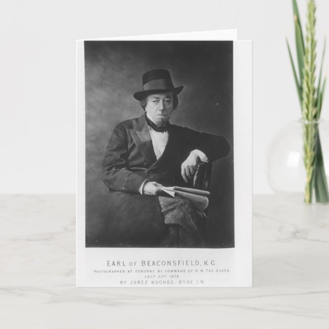 Benjamin Disraeli, 1st Earl of Beaconsfield Card (Front)