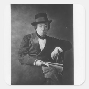 Benjamin Disraeli, 1st Earl of Beaconsfield Square Sticker