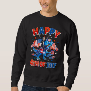 Benjamin Franklin 4th Of July Dino Boy Men America Sweatshirt