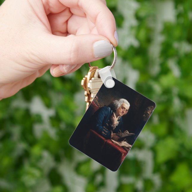 Benjamin Franklin Founder, Inventor, Scientist Key Ring (Hand)