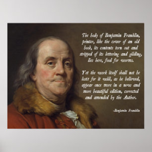 Benjamin Franklin Heaven Poster