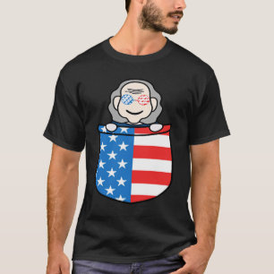 Benjamin Franklin Pocket Cute 4th Of July American T-Shirt