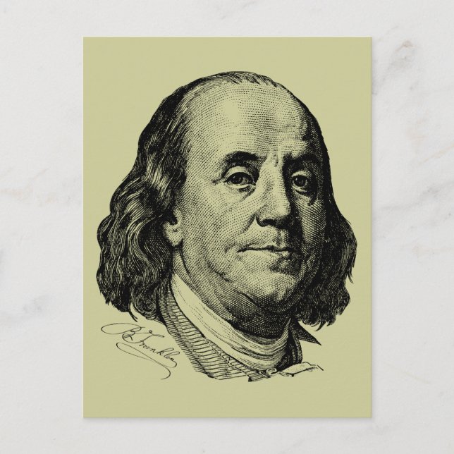Benjamin Franklin Postcard (Front)