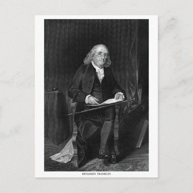 Benjamin Franklin Postcard (Front)