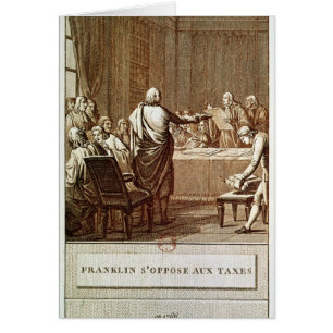 Benjamin Franklin Presenting his Opposition