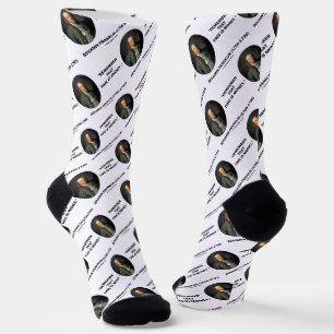 Benjamin Franklin Remember Time Is Money Quote Socks