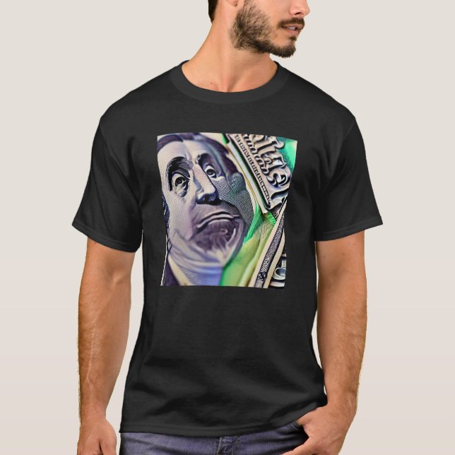 Benjamin Franklin Saddened By High Inflation T-Shirt (Front)