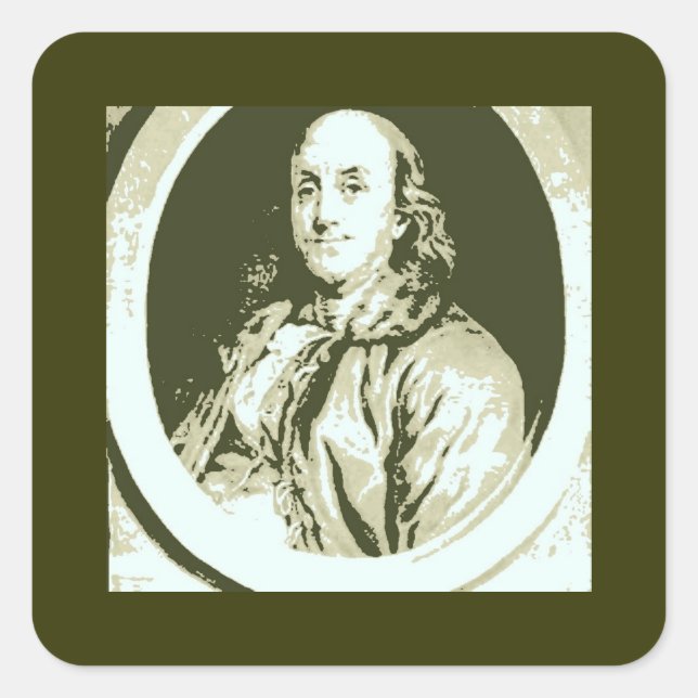 Benjamin Franklin Square Sticker (Front)