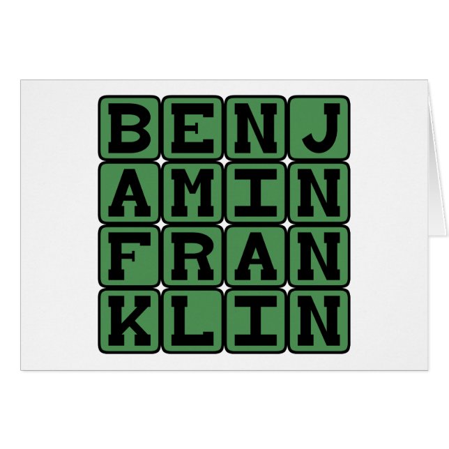 Benjamin Franklin, United States Leader (Front Horizontal)