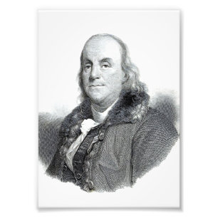 Benjamin Franklin uses president united states ame Photo Print