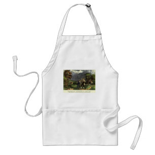 Benjamin Franklin's Kite and Lightning Experiment Standard Apron