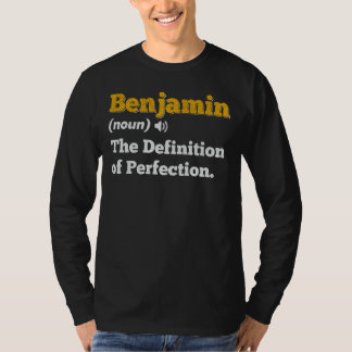 Benjamin Gift Name Personalised Birthday Name Defi T-Shirt