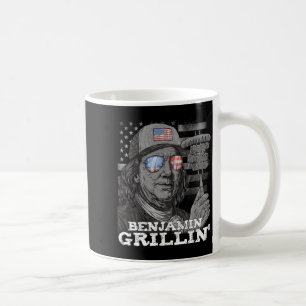 Benjamin Grilling Ben Franklin 4th Of July Usa Bbq Coffee Mug