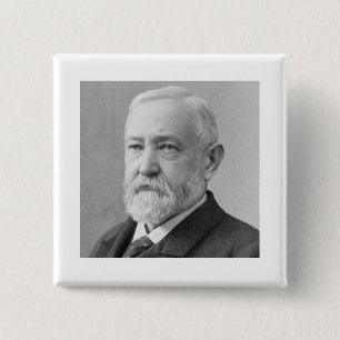 Benjamin Harrison 23 15 Cm Square Badge
