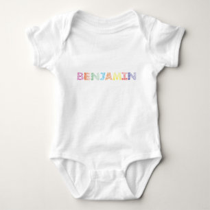 Benjamin Letter Name Baby Bodysuit