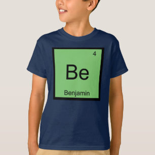 Benjamin Name Chemistry Element Periodic Table T-Shirt