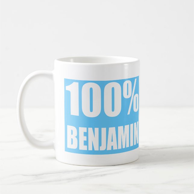 Benjamin name  coffee mug (Left)
