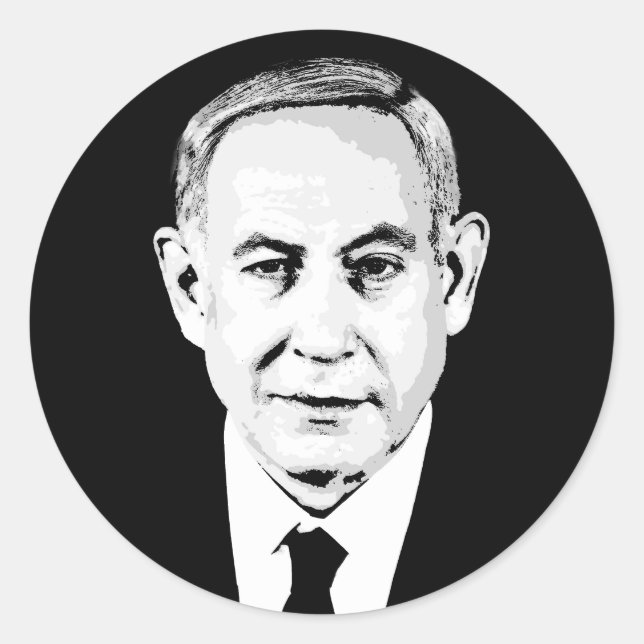 Benjamin Netanyahu Classic Round Sticker (Front)