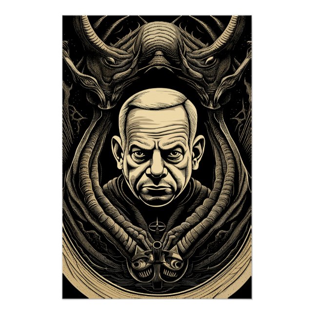 Benjamin Netanyahu Wall Poster (Front)