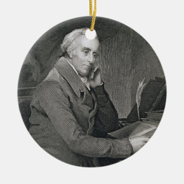 Benjamin Rush, engraved by Richard W. Dodson (1812 Ceramic Ornament (Front)