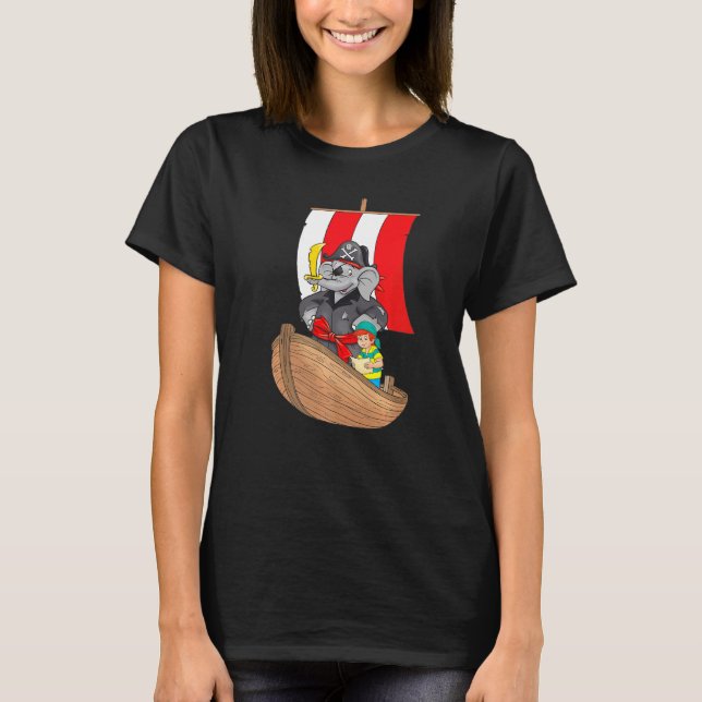 Benjamin The Elephant  Pirate T-Shirt (Front)