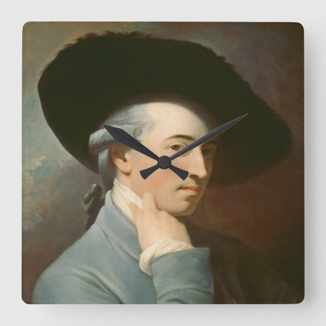 Benjamin West, c. 1776 (oil on canvas) Square Wall Clock (Front)