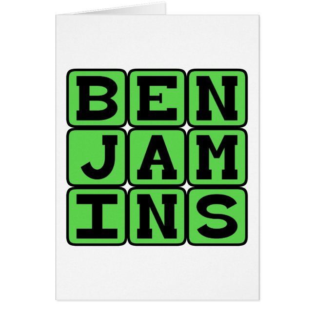 Benjamins, Cash Money (Front)