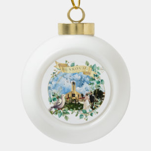 Benkovac Ceramic Ball Christmas Ornament