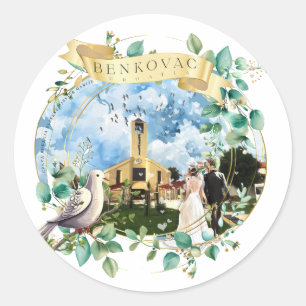 Benkovac Classic Round Sticker