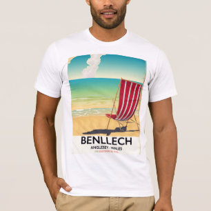 Benllech, Anglesey Wales vintage travel poster T-Shirt
