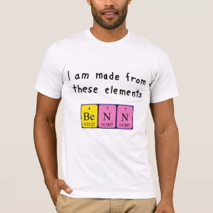 Benn periodic table name shirt