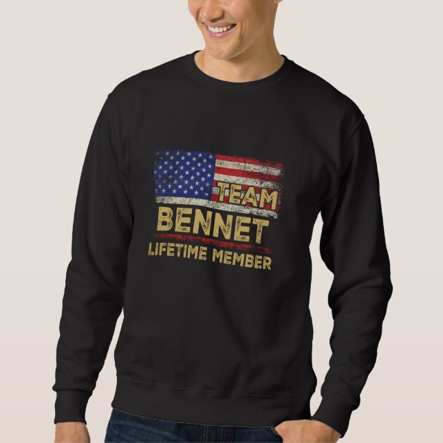 Bennet Last Name Shirt Team Bennet Lifetime Member (Front)
