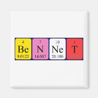 Bennet periodic table name magnet