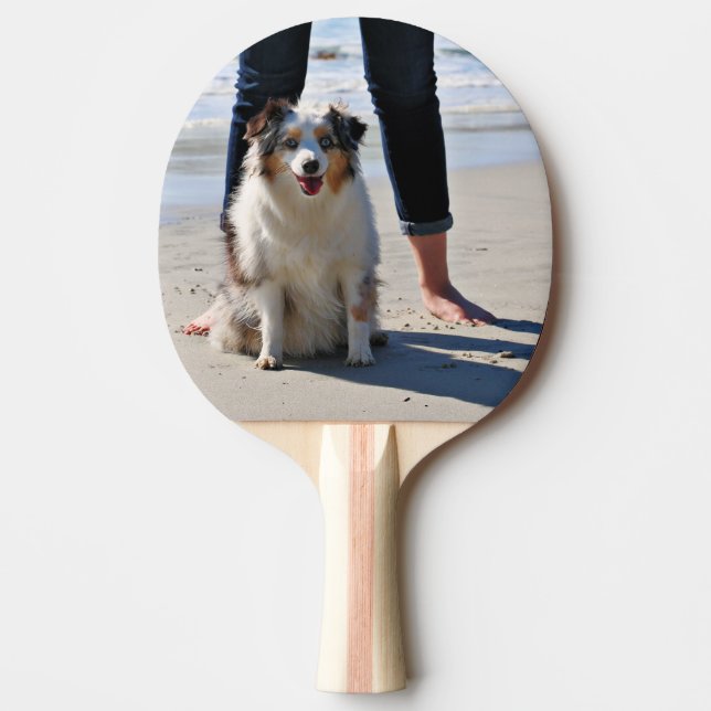 Bennett - Aussie Mini - Rosie - Carmel Beach Ping Pong Paddle (Front)