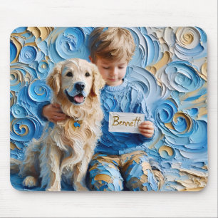 BENNETT ~ Birthday Golden Retriever ~ Mousepad