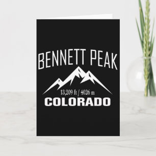 Bennett Peak Colorado Climbing Summit Club Outdoor Card