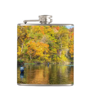 Bennett Spring Autumn Fishing Hip Flask